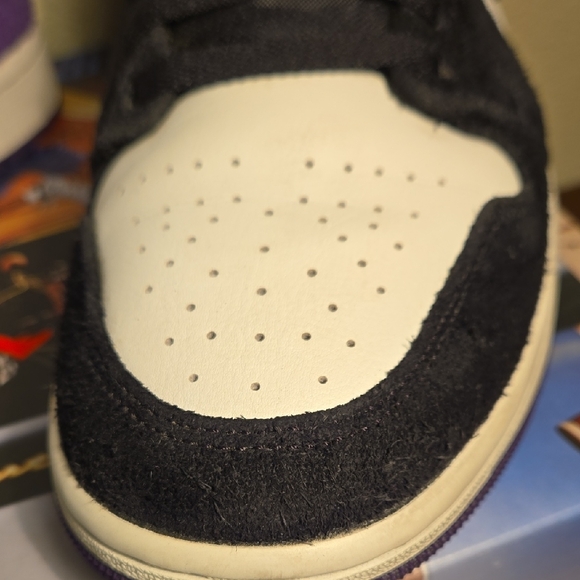 Air Jordan Mid SE Varsity Purple Sneakers Size 11 - Picture 7 of 14